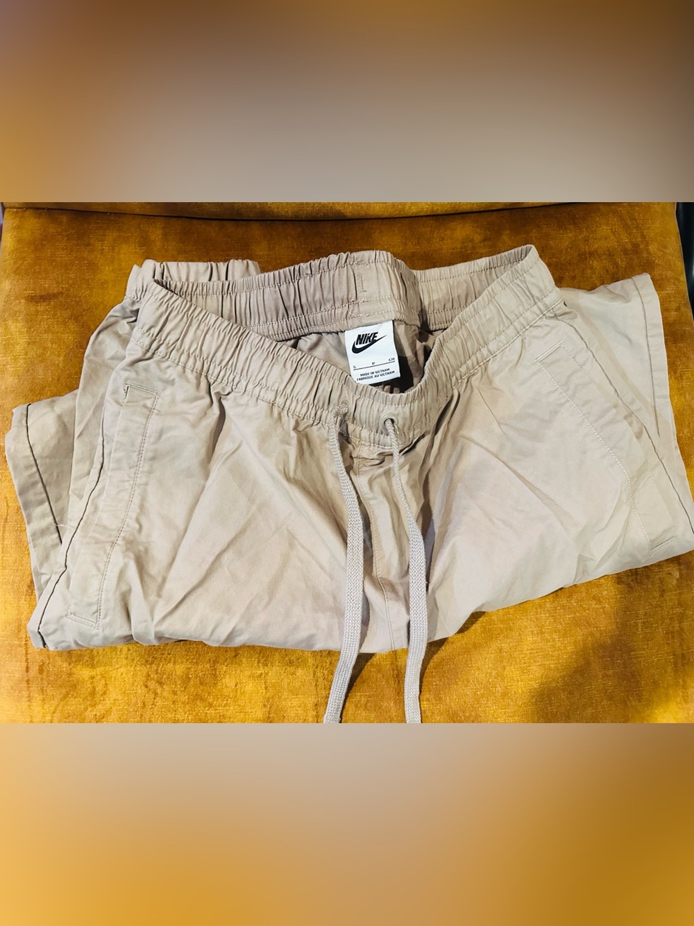 Nike Light Beige Drawstring Casual joggers